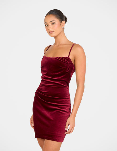 Anona Velvet Mini Dress